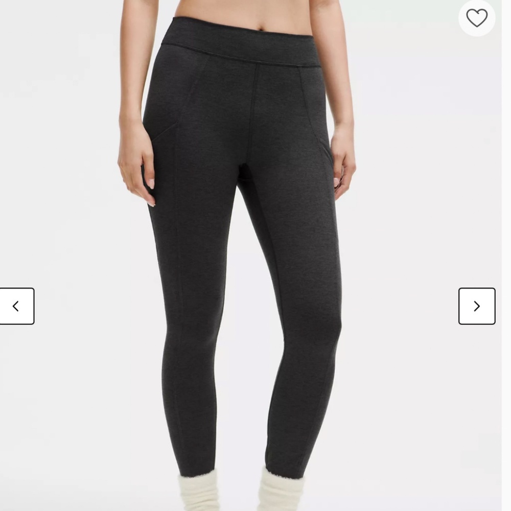 lululemon athletica Dark Charcoal Gray High-Waist Leggings